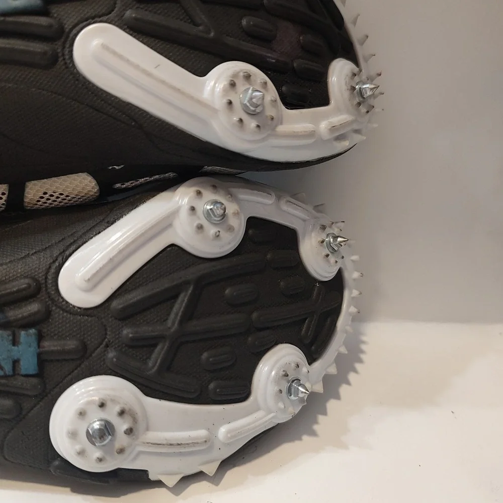 HOKA One One W Rocket LD Track Field Spikes Shoes Blue Black White Women Sz 7